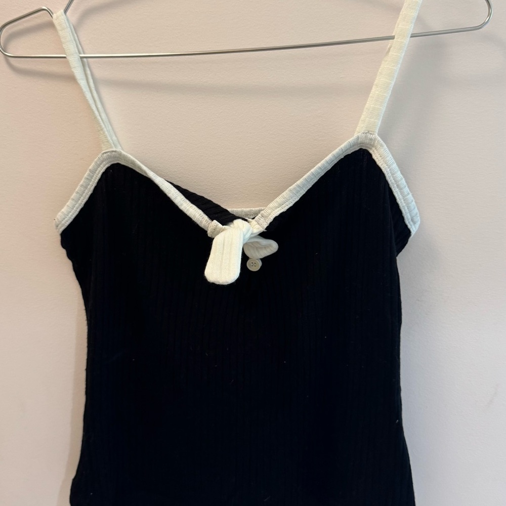 Reformation Black and White Camisole